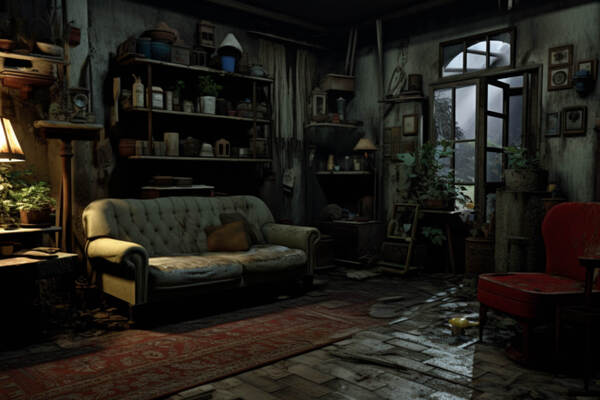 Фотография перформанса «Дом Психа»